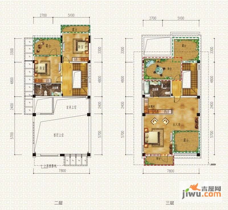 东方新城6室3厅4卫295.3㎡户型图