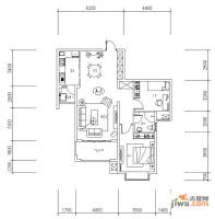 新华联广场2室2厅1卫103㎡户型图