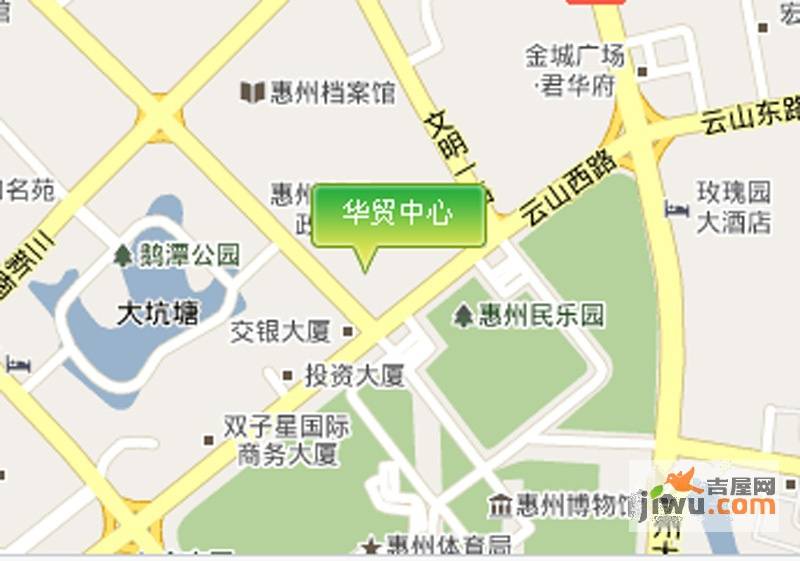 华贸中心位置交通图图片