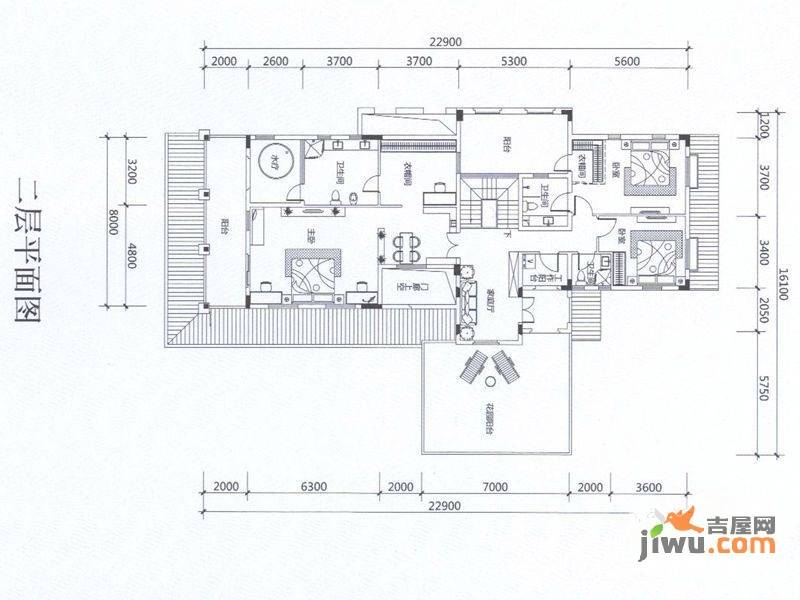 合正东部湾5室3厅2卫382㎡户型图