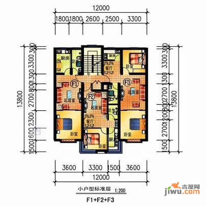 一诺阳光佳园1室1厅1卫40㎡户型图