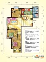 栋盛苑3室2厅1卫120㎡户型图