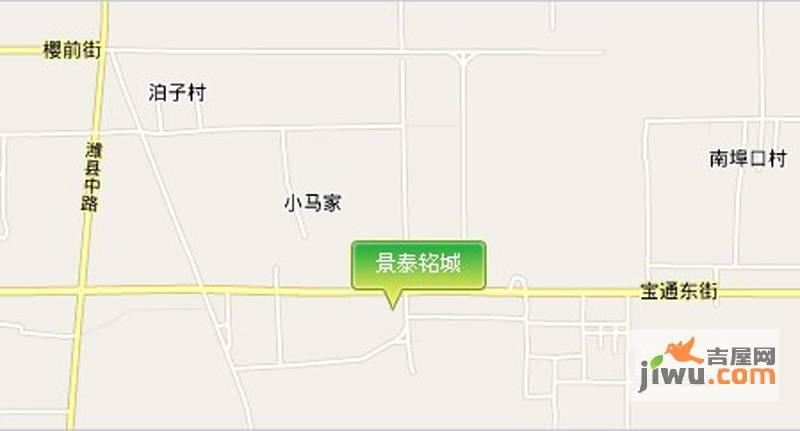 景泰铭城位置交通图