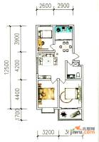 银枫家园3室2厅1卫94㎡户型图