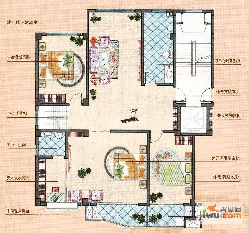 凤鸣郡5室3厅3卫304㎡户型图