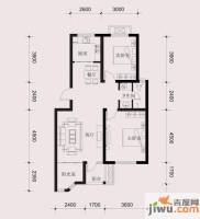 滨海弘润金茂府2室2厅1卫87㎡户型图