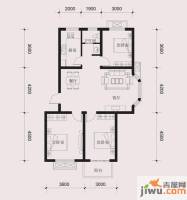 滨海弘润金茂府3室2厅1卫99㎡户型图