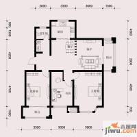 滨海弘润金茂府3室2厅1卫118㎡户型图