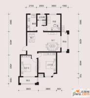 滨海弘润金茂府3室2厅1卫109㎡户型图