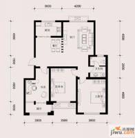 滨海弘润金茂府3室2厅1卫117㎡户型图