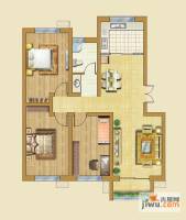 领世新城3室2厅1卫114.3㎡户型图