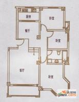 亿豪城中名邸3室2厅2卫134.9㎡户型图