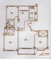 亿豪城中名邸3室2厅2卫143.9㎡户型图