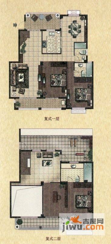 青州中央华府3室2厅2卫142㎡户型图