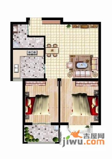 圣基铭座3室1厅1卫116.2㎡户型图