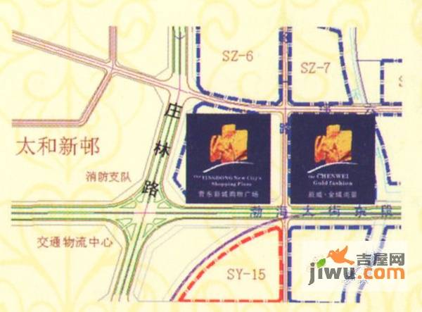 辰威金域尚景位置交通图