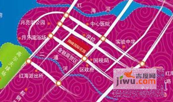 翔峰国际花园位置交通图
