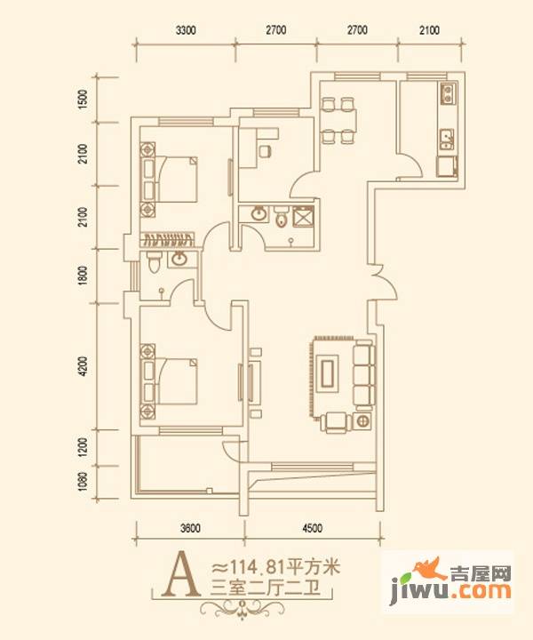 平安家园
                                                            3房2厅2卫
