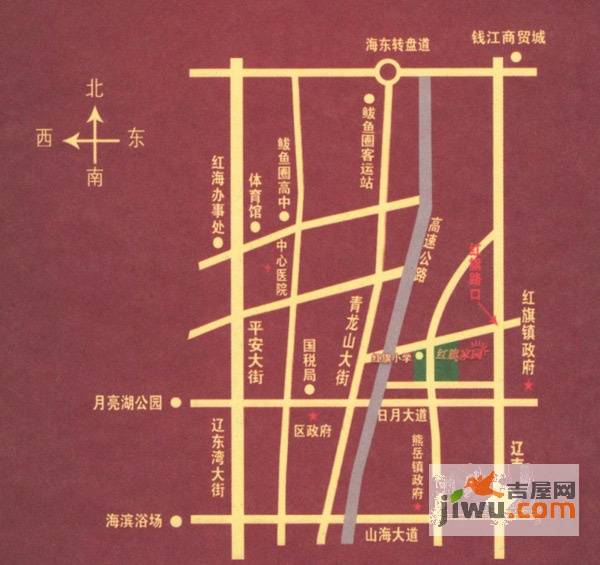 红旗家园位置交通图