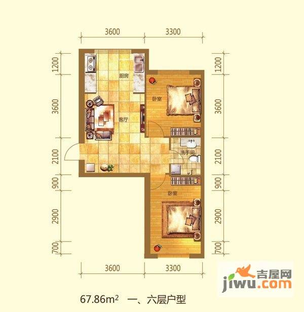 雅田园普通住宅167.9㎡户型图