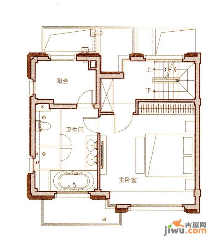 万科清林径别墅4室2厅3卫180㎡户型图