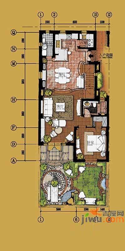 上置绿洲香岛原墅普通住宅158.2㎡户型图