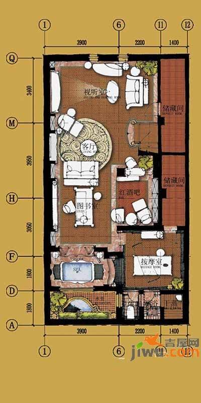 上置绿洲香岛原墅普通住宅158.2㎡户型图