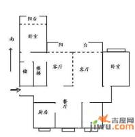 航天公寓二期5室2厅2卫户型图