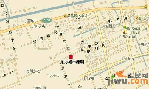 东方城市绿洲位置交通图图片