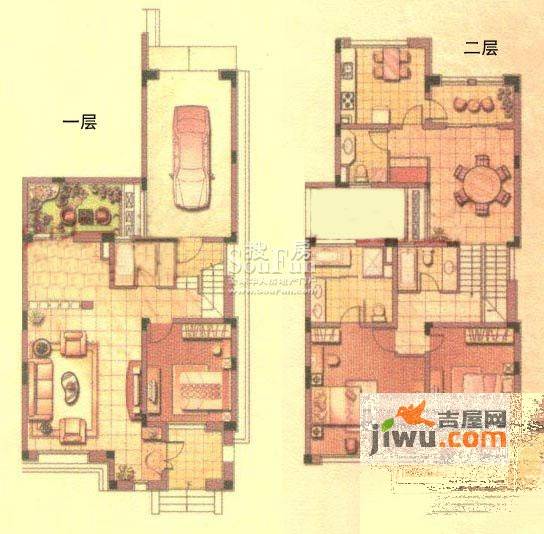 檀乡湾4室2厅4卫215㎡户型图