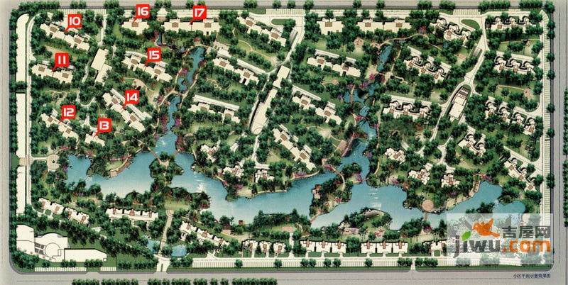 九城湖滨小区平面图图片
