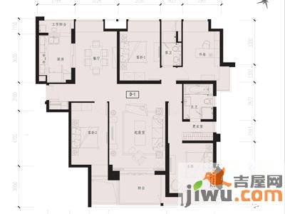 瑞虹新城铭庭4室2厅2卫170㎡户型图