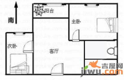 绿地领海二期绿地国际SOHO城2室1厅1卫户型图