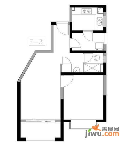 绿庭尚城1室1厅1卫70㎡户型图