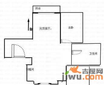 聚贤煌都2室2厅1卫户型图