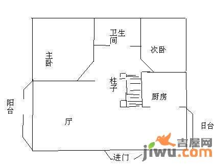 聚贤煌都2室2厅1卫户型图