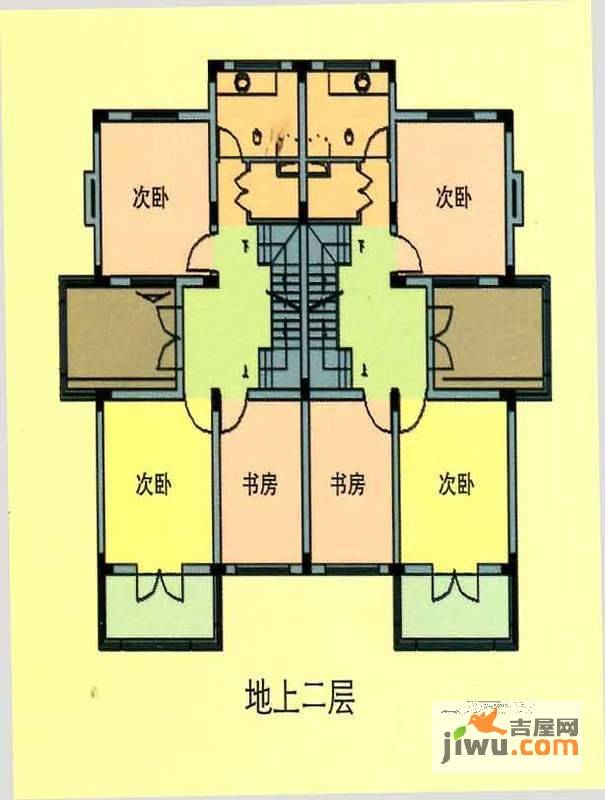 华亭新苑二期莱顿堡4室2厅4卫180㎡户型图