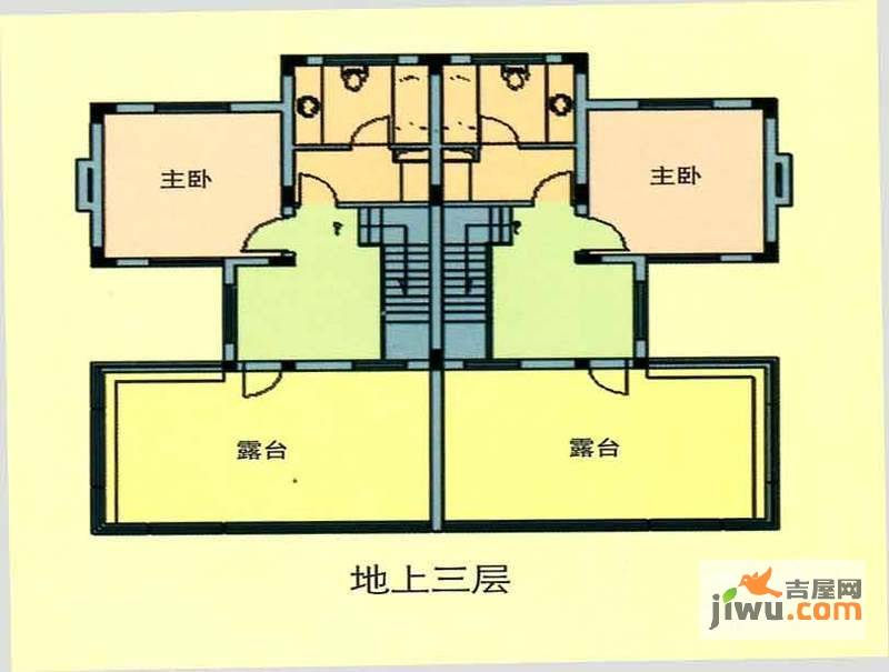 华亭新苑二期莱顿堡4室2厅4卫180㎡户型图