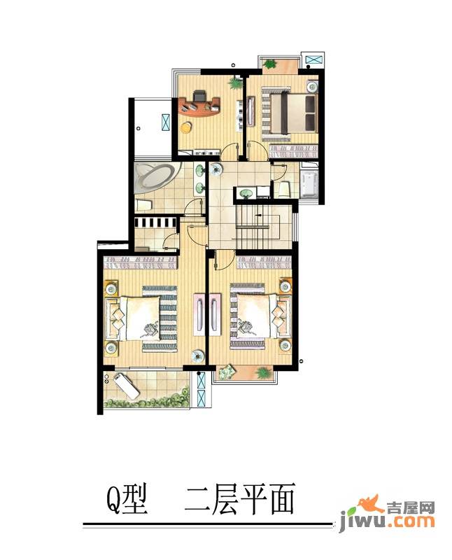 艺泰安邦别墅3室0厅2卫214㎡户型图