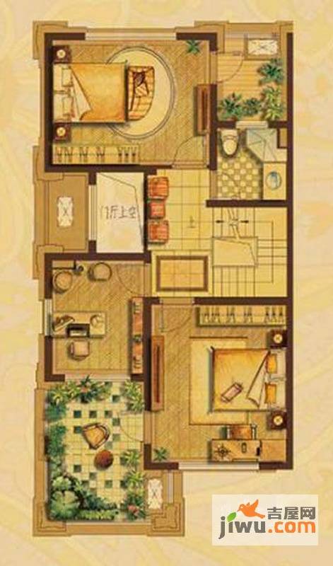 公园壹品(壹品观邸)3室1厅2卫190㎡户型图