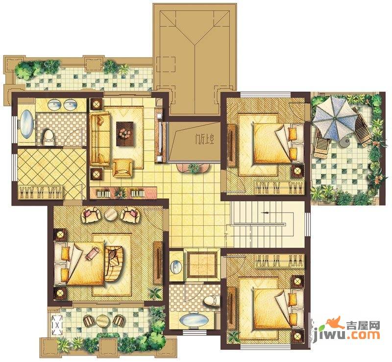 公园壹品(壹品观邸)4室2厅3卫250㎡户型图