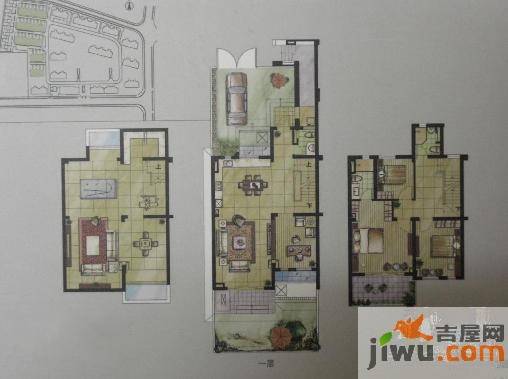 临港蓝色城邦别墅2室3厅3卫150㎡户型图