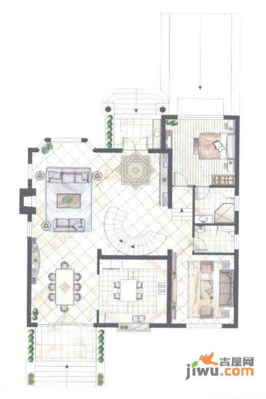 天鸿苑一期5室6厅6卫户型图