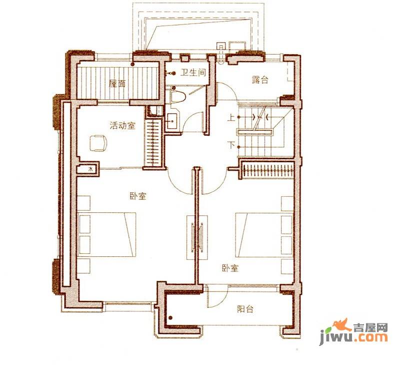 万科清林径别墅4室2厅3卫180㎡户型图