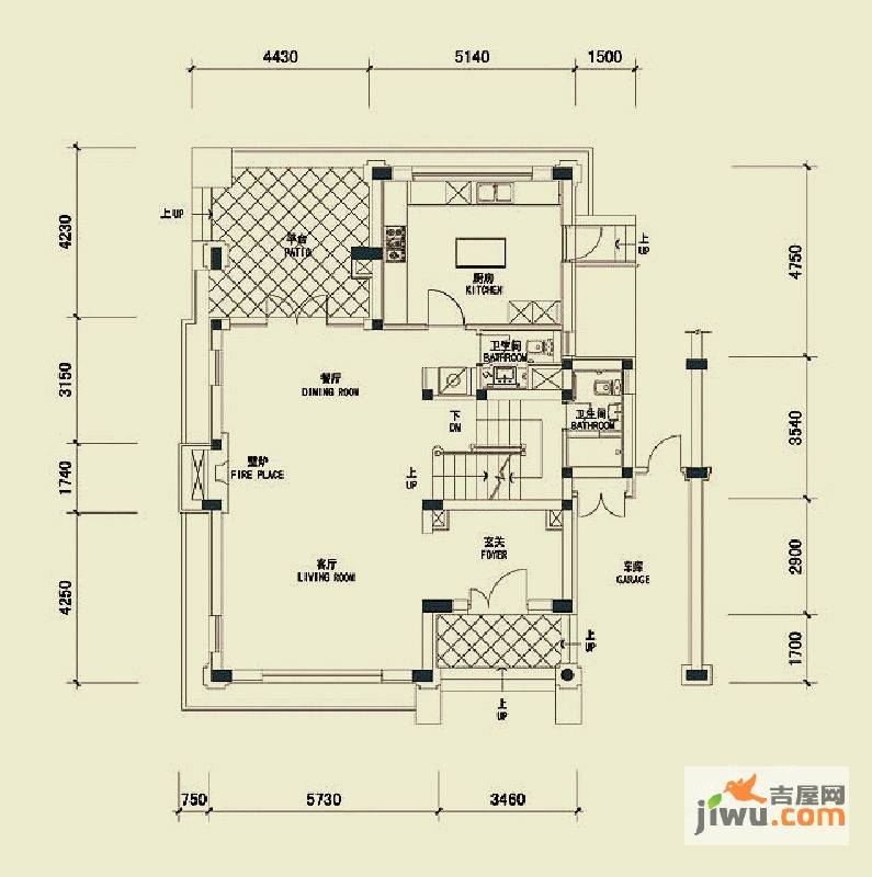 四季雅苑别墅4室3厅3卫275㎡户型图