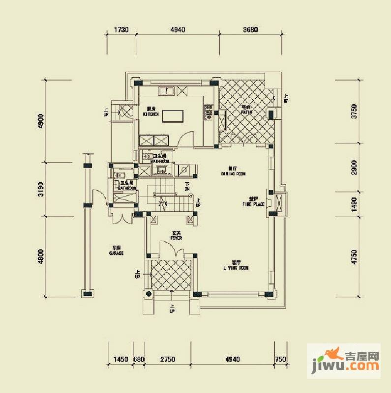 四季雅苑别墅6室2厅5卫246㎡户型图