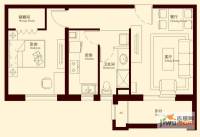 中海御景熙岸1室1厅1卫67㎡户型图