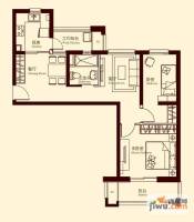 中海御景熙岸2室2厅1卫83㎡户型图