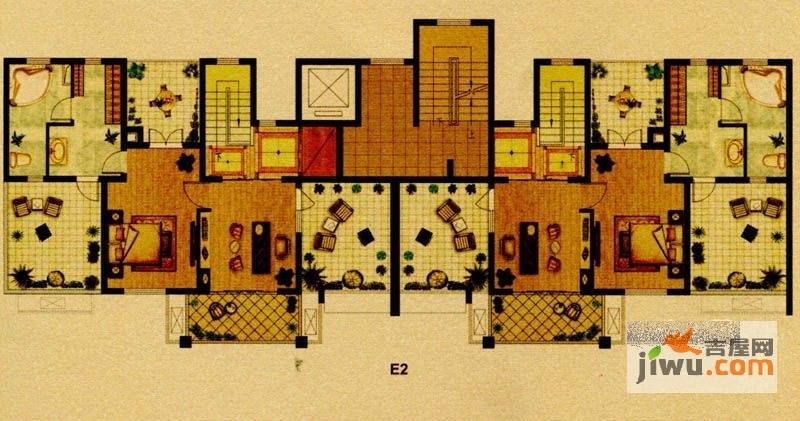 张江汤臣豪园四期3室2厅3卫202㎡户型图