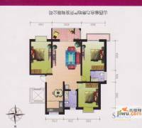 紫光华庭新世纪3室2厅2卫130㎡户型图